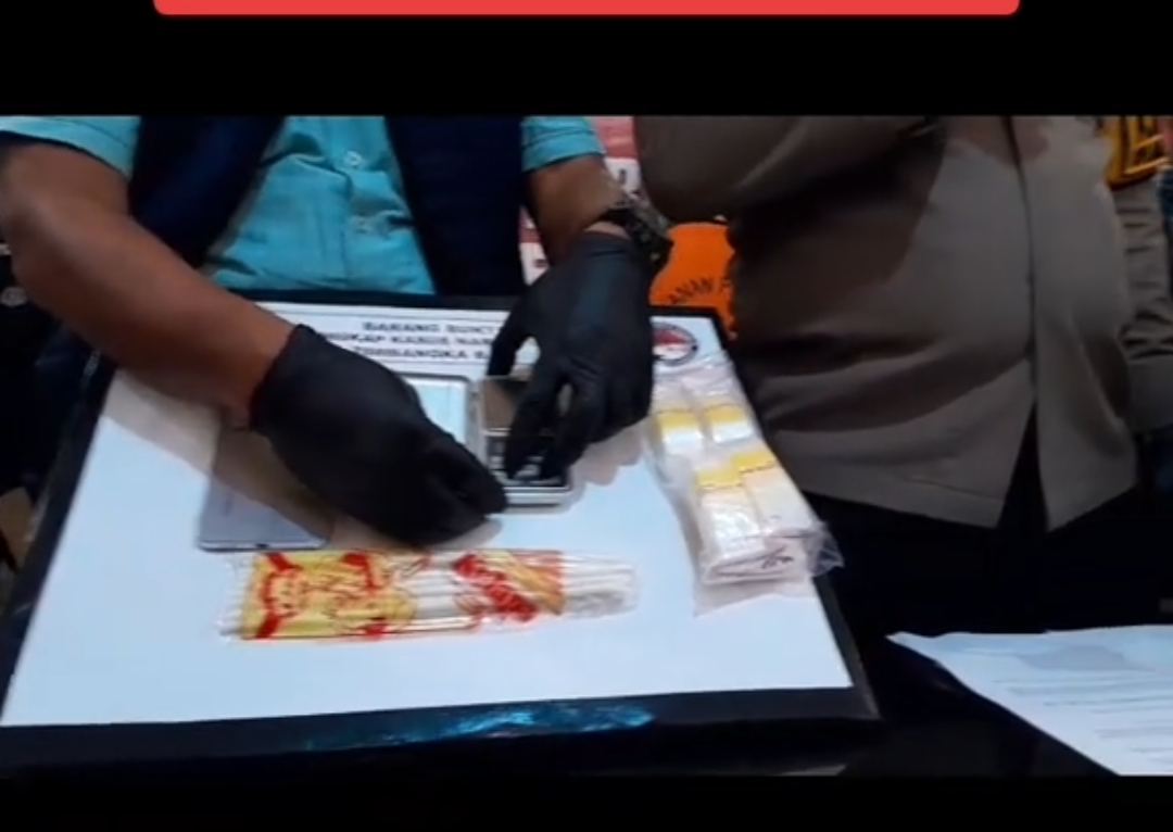 Barang Bukti Sabu seberat 15,76 gram