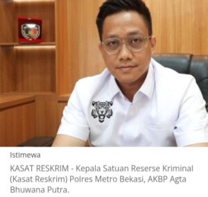 AKBP” Agta Bhuwana Putra” Menyampaikan Visi dan misinya Usai Serah Terimah Jabatanya Sebagai “Kasat Reskrim Polres Metro Bekasi.
