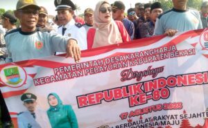 Dalam rangka memeriahkan HUT RI ke-80 Tahun, Desa karang harja,kecamatan pebayuran,kabupaten bekasi,jawa barat,ĺ