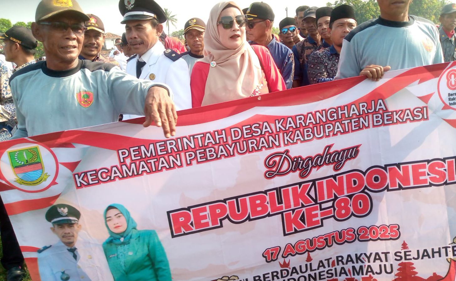 Dalam rangka memeriahkan HUT RI ke-80 Tahun, Desa karang harja,kecamatan pebayuran,kabupaten bekasi,jawa barat,ĺ