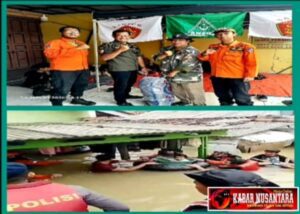 GP Ansor Cikarang Utara Dirikan Posko Banjir, Evakuasi Warga Rentan di Bekasi