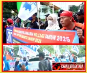 Buruh Demo di Kemenaker, Tuntut THR Bebas Pajak dan Tolak Impor Pikap