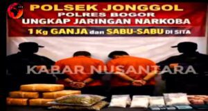 Digerebek Saat Transaksi! Polsek Jonggol Bongkar Peredaran Ganja dan Sabu, 2 Pelaku Ditangkap dengan Barang Bukti Hampir 1 Kg