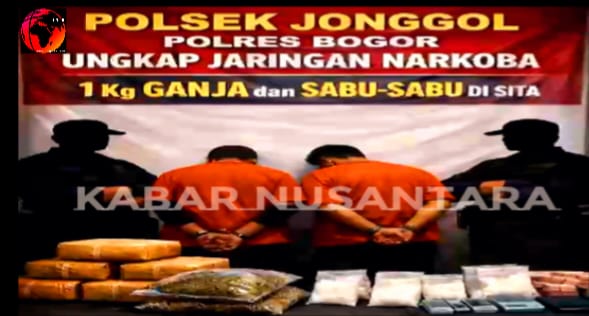 Polsek Jonggol Gerebek Peredaran Narkoba Disebuah Kontrakan, 2 Pelaku Berhasil Ditangkap