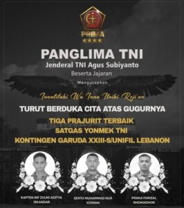 Three Indonesian Peacekeepers Fall in UNIFIL Mission in Southern Lebanon