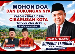 Supardi (Pardi Tegreg) Siap Maju pada Pilkades Cibarusah Kota 2026/2034, Usung Semangat Perubahan